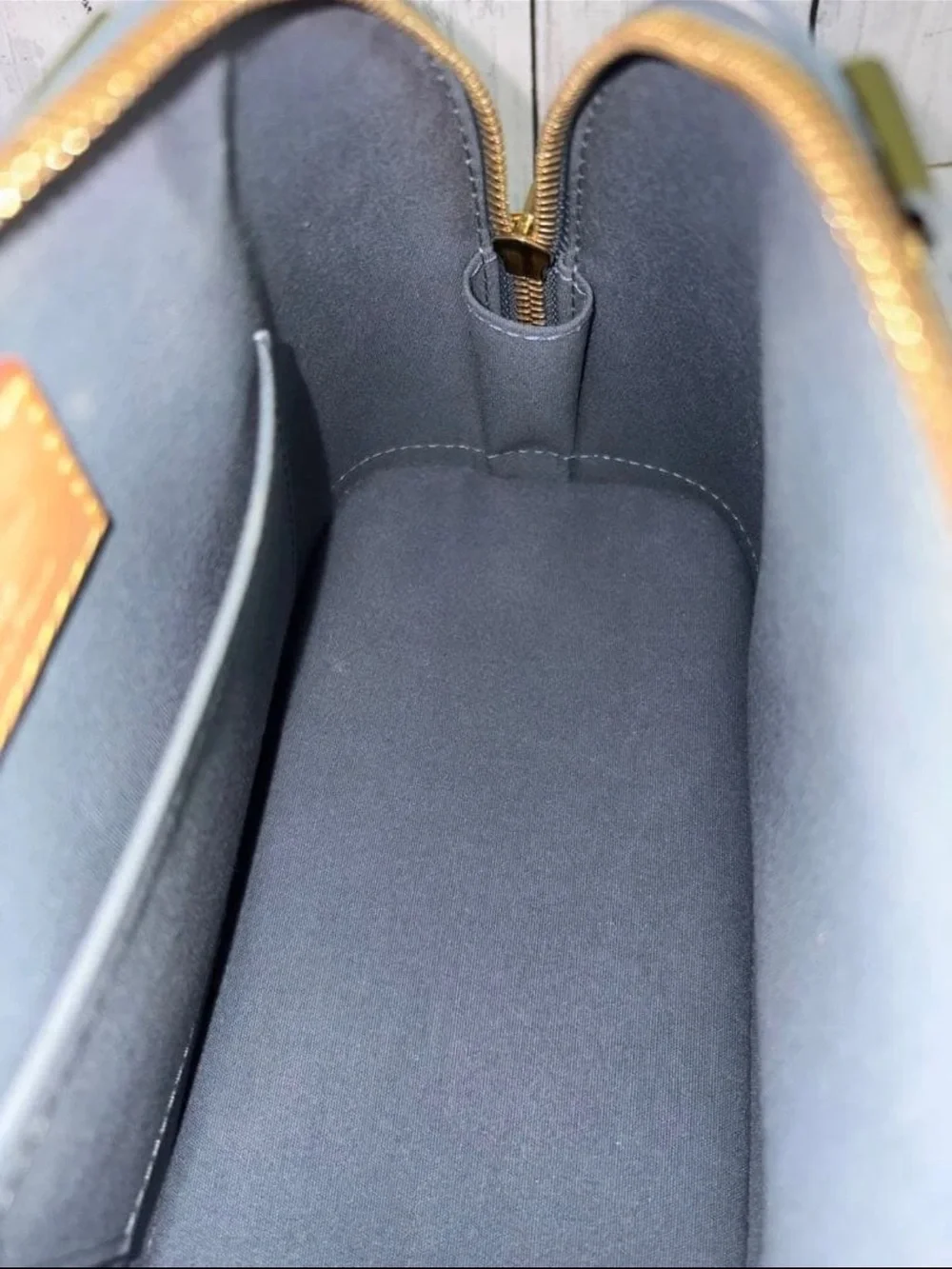 Louis Vuitton Olive Green Vernis Alma BB Handbag